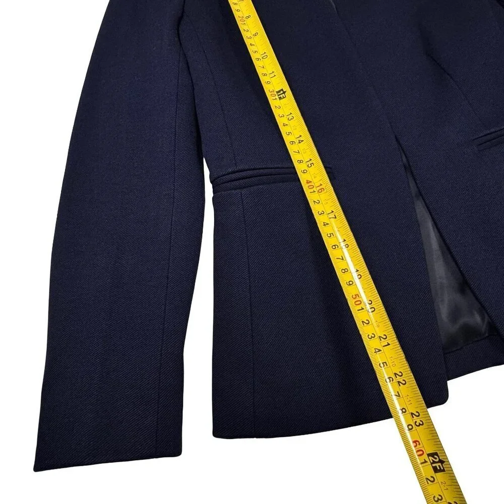 J Crew 365 Going Out Navy Stretch Twill Blazer Sz XS Career Professional Preppy